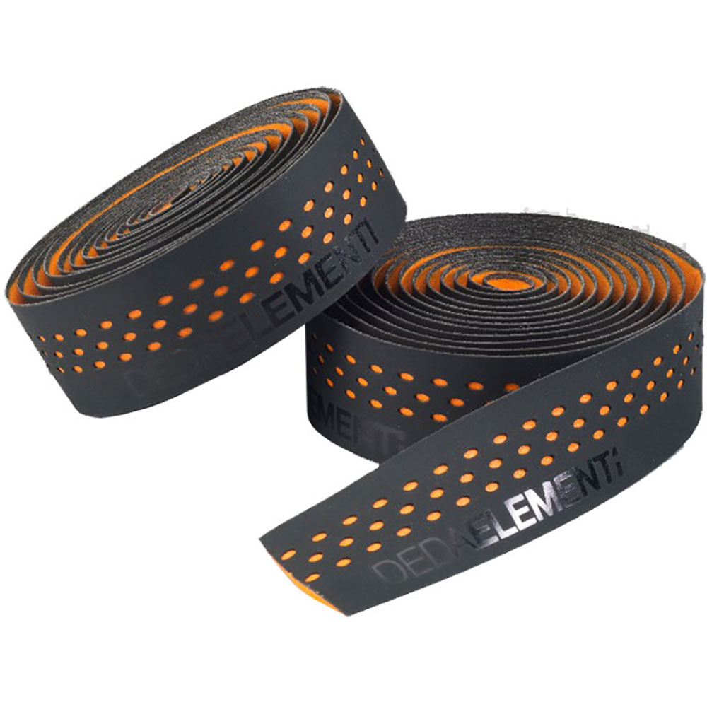 Deda Elementi Handlebar Tape – Padded EVA Bar Tape For Road Bike, Fuego Red, Includes Bar Ends & Plugs, DT4RF
