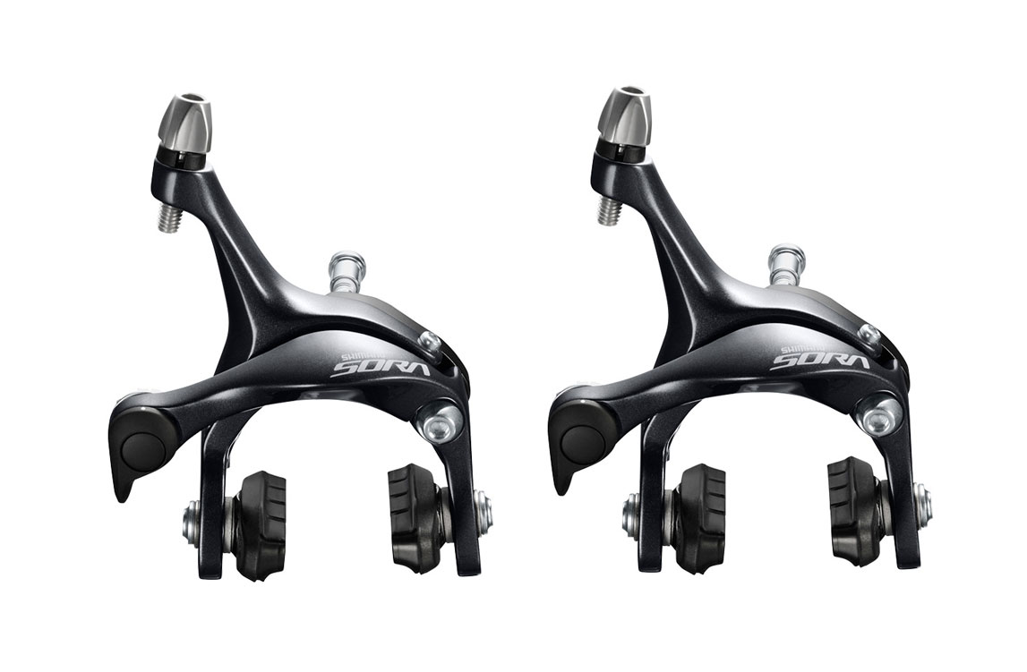 Tektro R369 Long Reach Caliper Brakes – 53-73mm, Nutted, For Folding/Road/Racing Bikes (Front/Rear Or Pair)