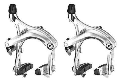 thumbnail image 2 of Tektro R359 Long Drop Road Brake Calipers - 57mm Reach, Silver - Front & Rear Set 2 of 6