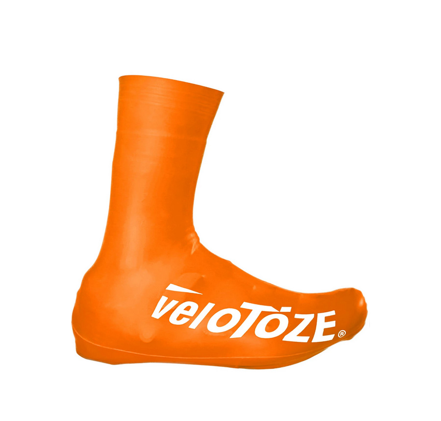 VeloToze Tall 2.0 Waterproof Aero Overshoes Hi Vis Orange eBay